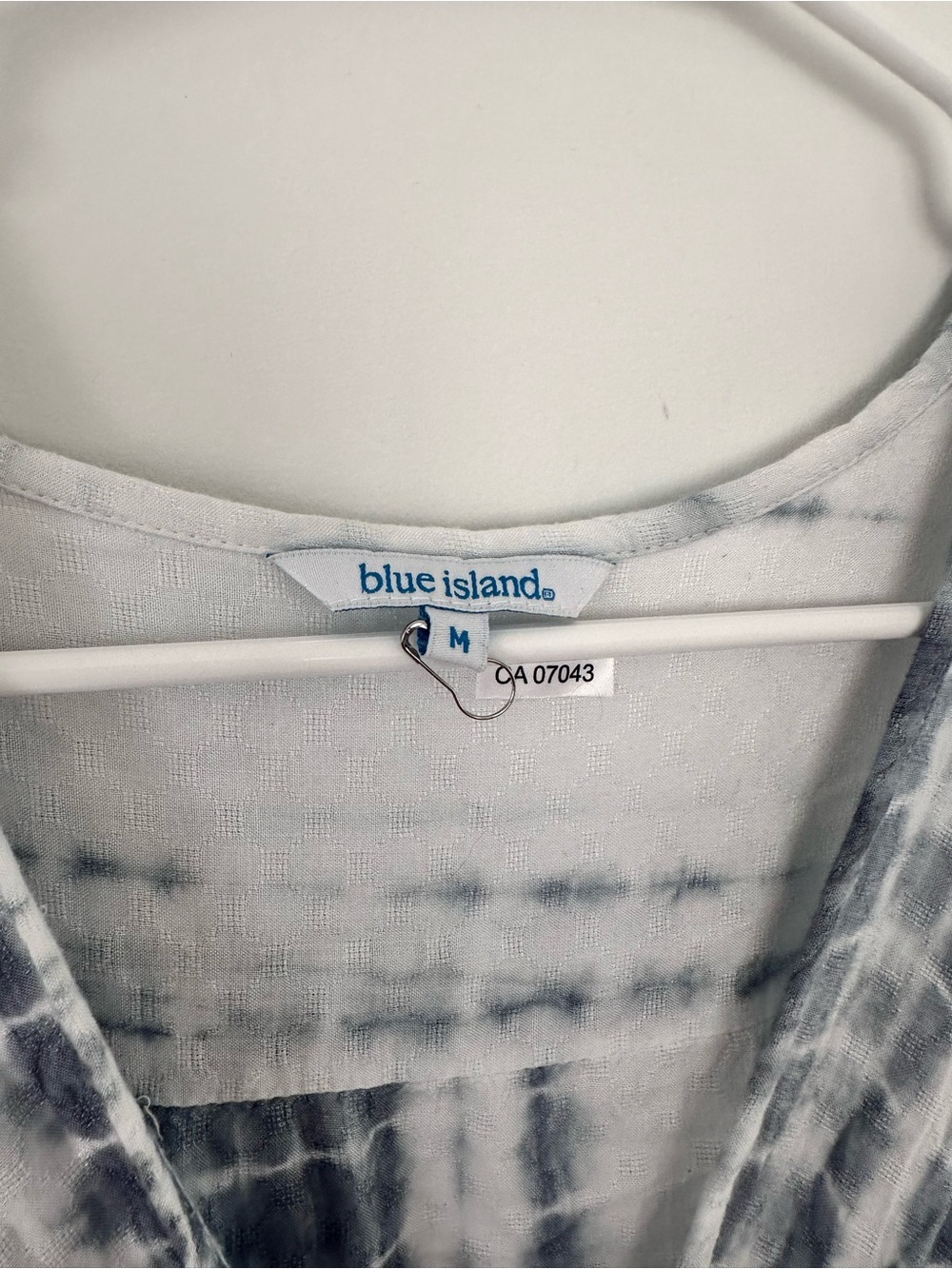 Blue Island Blue & White Tie-Dye Dress | Size Medium - Picture 4 of 14